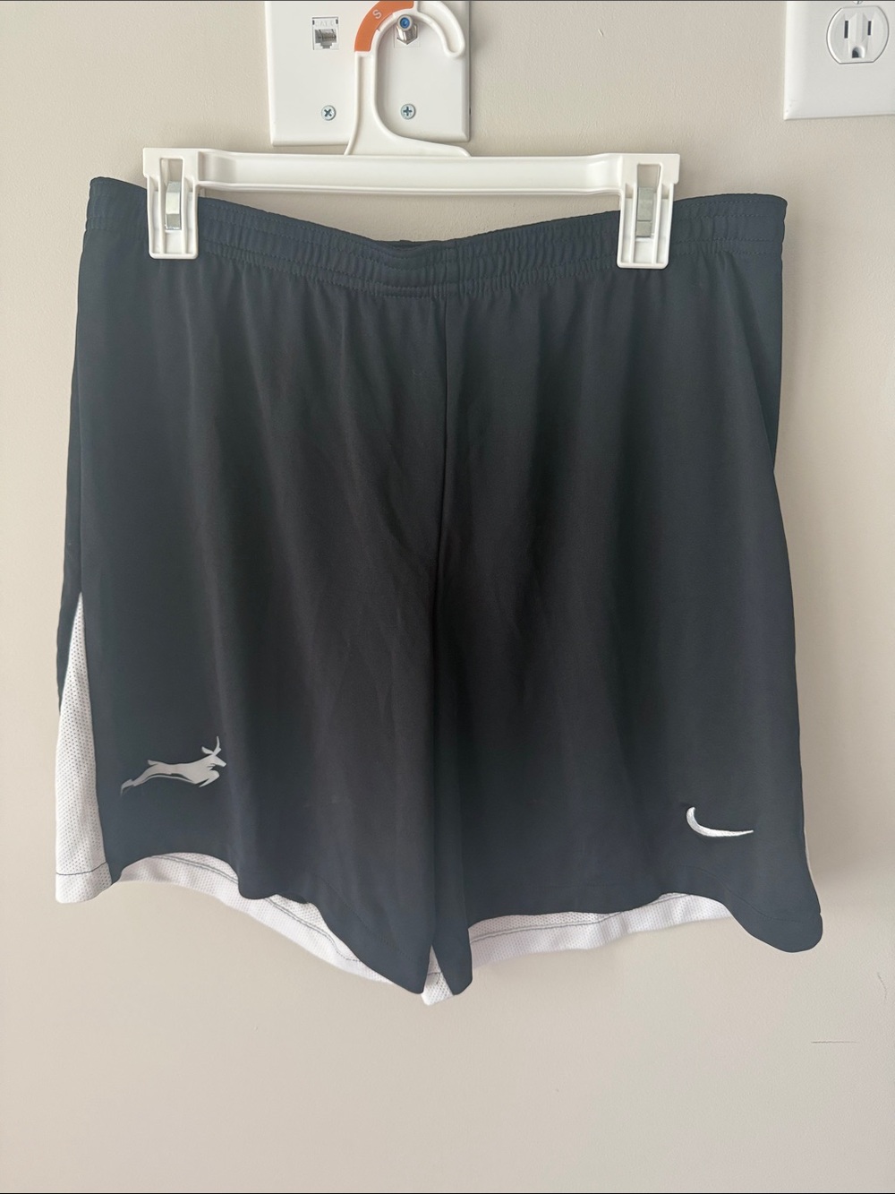 Nike Black Athletic Shorts with White Mesh Trim Grand Canyon University Lopes